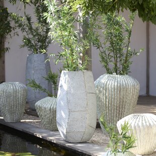 Vaas  deco Ø32x28 cm CACTI shiny mint groen