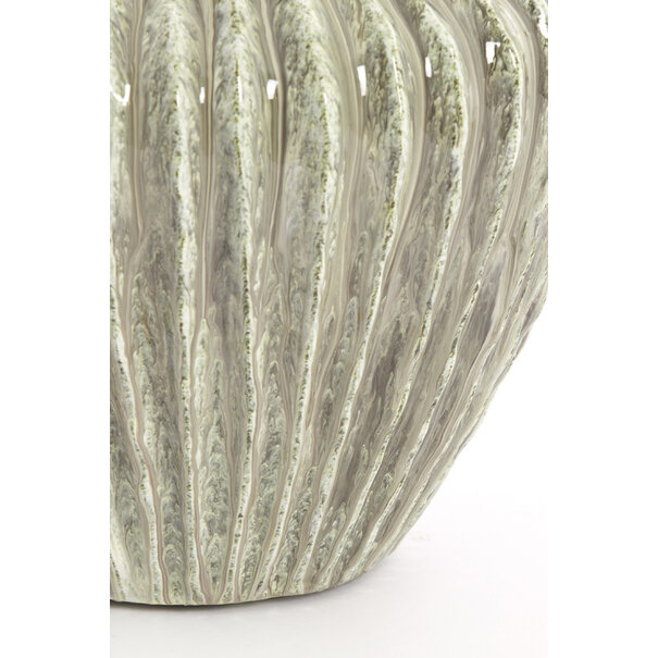 Light en Living Vaas deco Ø32x28 cm CACTI shiny mint groen