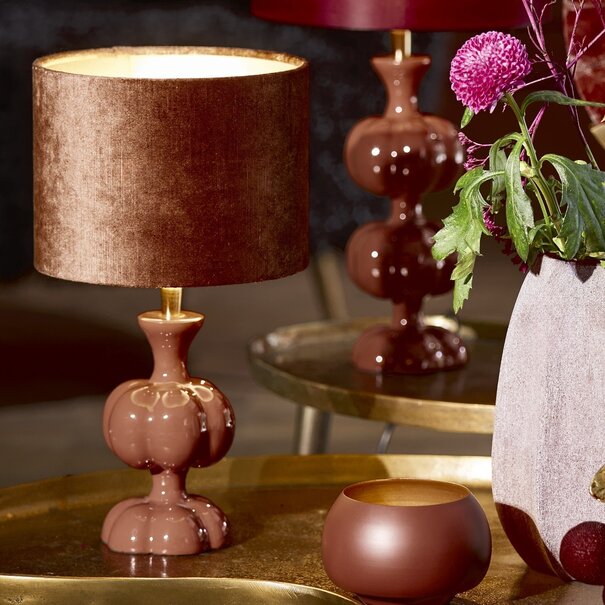 Light en Living Lampvoet Ø10x20 cm CALDAS glans terra