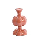 Kandelaar Ø10x17 cm CALDAS glans terra