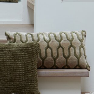 Kussen 60x30 cm JEMBANA zand+olijf groen