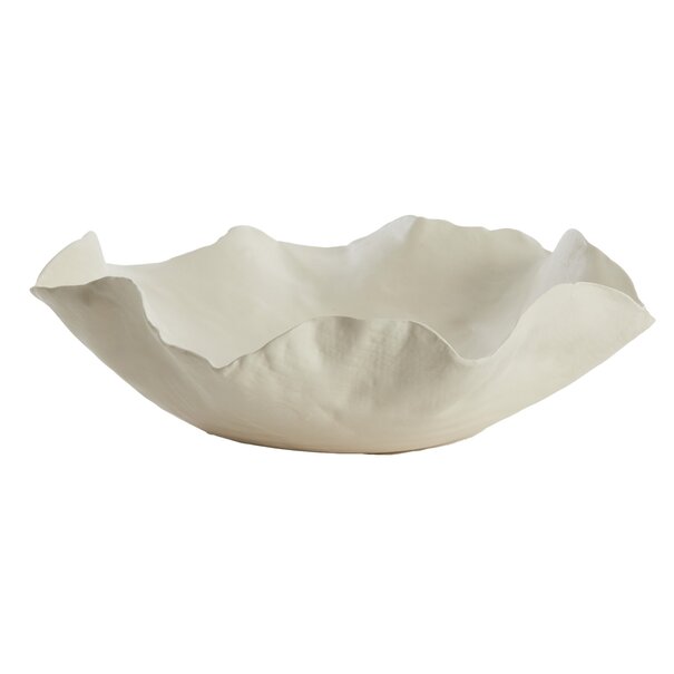 Light en Living Schaal 34x31x11 cm BANDA keramiek crème