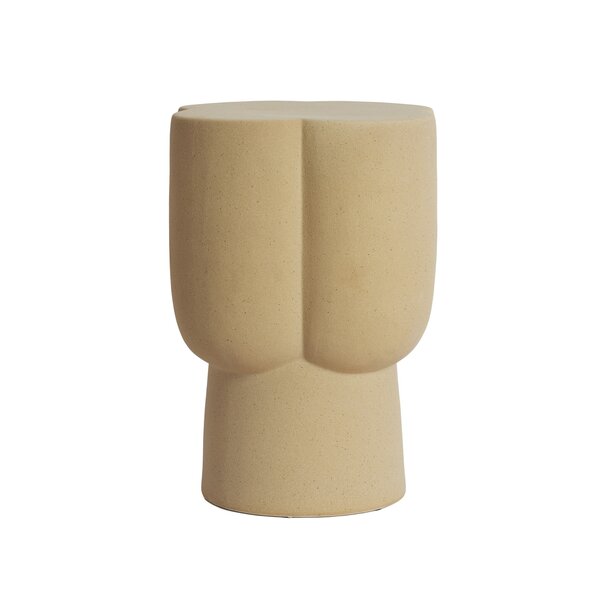 Light en Living Sidetable Ø34,5X45 cm JUNTO keramiek mat zand