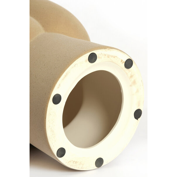 Light en Living Sidetable Ø34,5X45 cm JUNTO keramiek mat zand