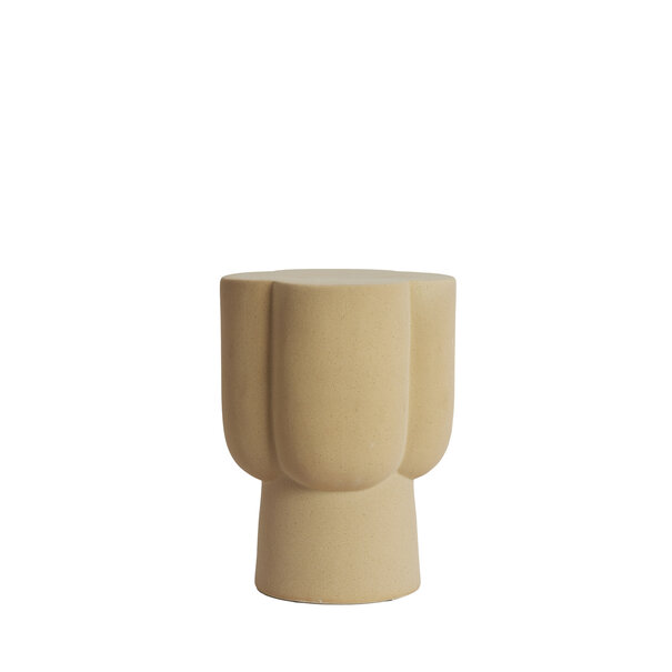 Light en Living Sidetable Ø34,5X45 cm JUNTO keramiek mat zand