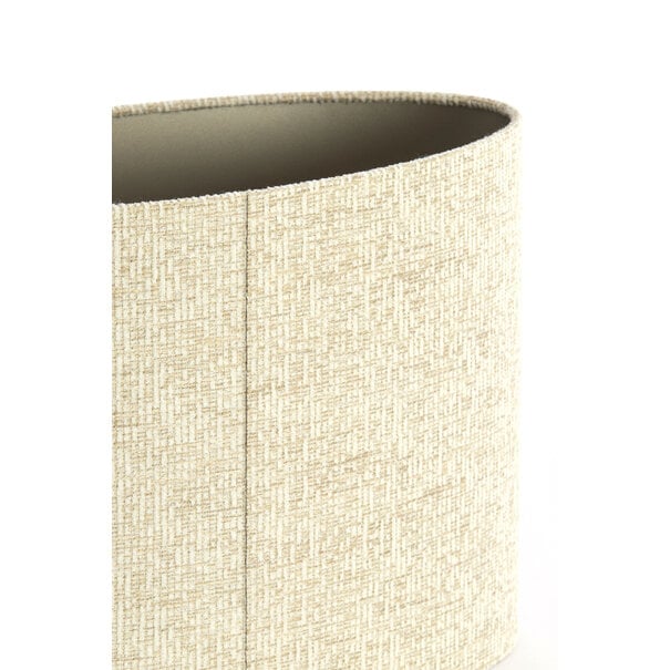 Light en Living Kap ovaal recht smal hoog 45-21-32 cm RIF  zand
