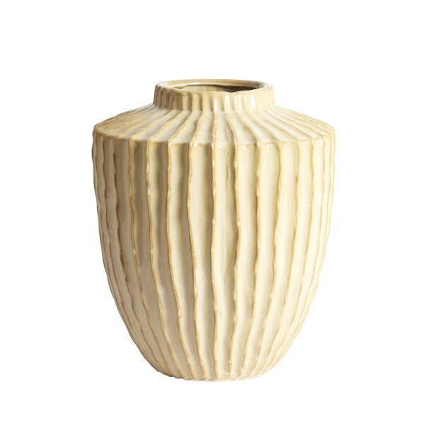 Light en Living Vaas deco Ø30X32 cm TALEA keramiek zand-beige