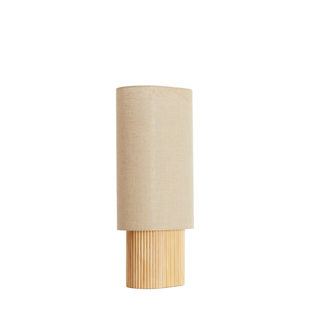 Light en Living Tafellamp 30x20x70 cm LASLO hout natural+linnen naturel