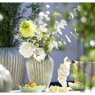 Vaas deco Ø29x37 cm CACTI shiny mint groen