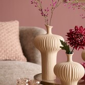 Vaas deco  Ø23,5x42,5 cm NEVANO mat perzik