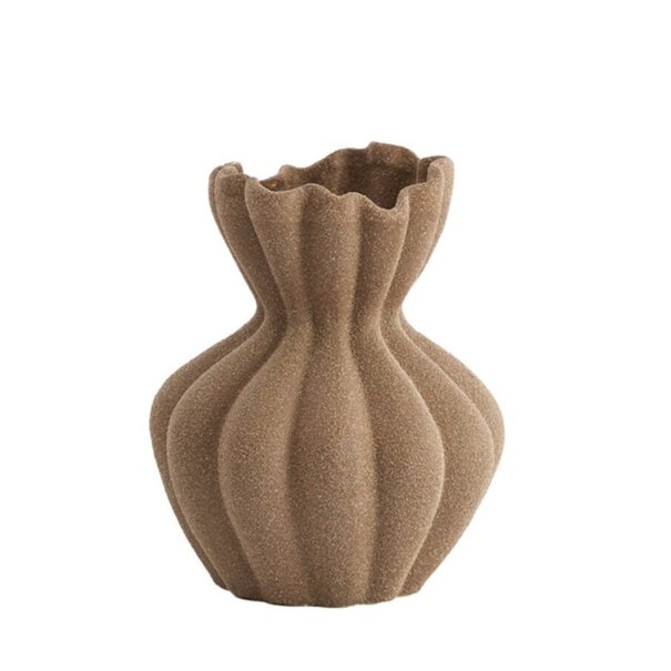 Light en Living Vaas deco Ø20,5x24,5 cm SILLIAN keramiek mat bruin