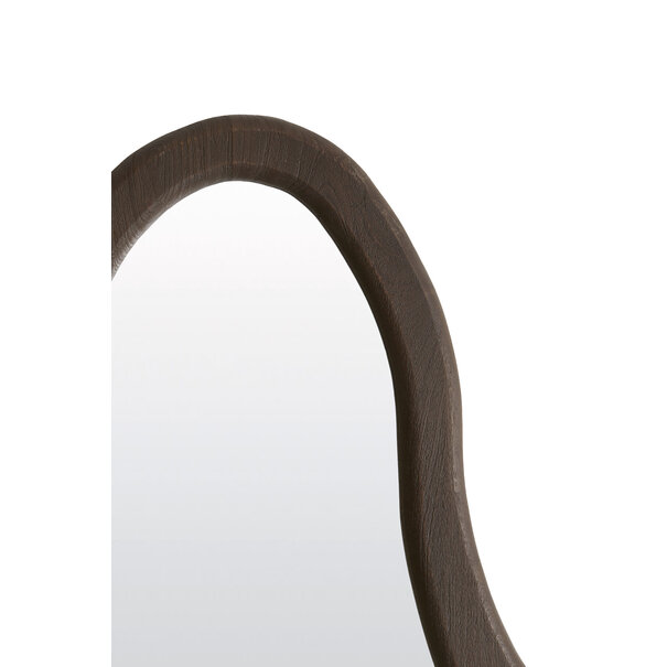 Light en Living Spiegel RUTH 84x200 cm | Organisch Houten Frame Grijsbruin – Light & Living