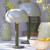 Tafellamp Ø30x48 cm MARIVET olijf groen+licht groen