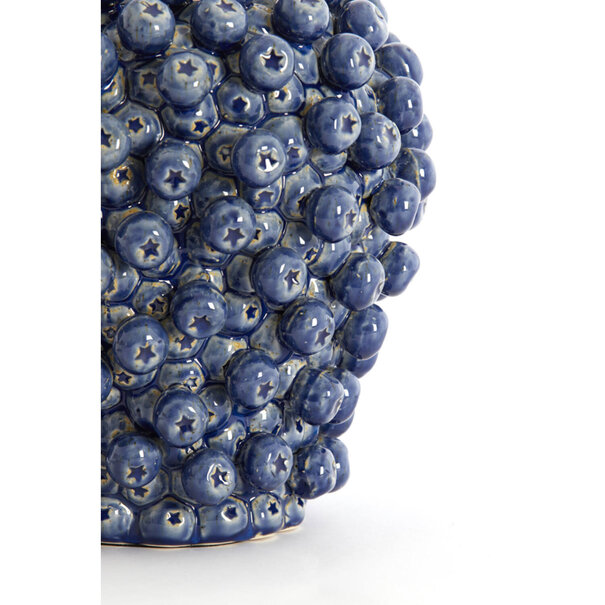 Light en Living Lampvoet Ø31,5x35 cm BERRIES keramiek donker blauw
