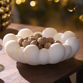 Schaal Ø42x15 cm LIRON beige