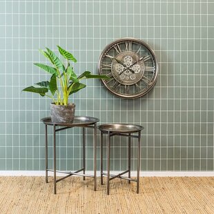 Klok Levi L silver - Ø53 cm