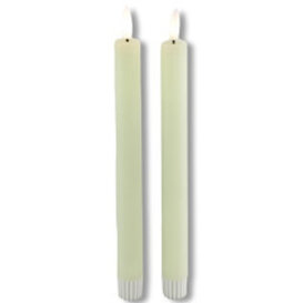 LED Licht Dinerkaars Lyon rustiek creme - set van 2