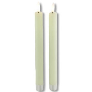 LED Licht Dinerkaars Lyon rustiek creme - set van 2