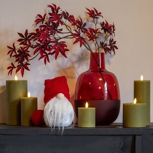 Stompkaars Lyon LED Ø 7,5 cm - 15 cm lichtgroen