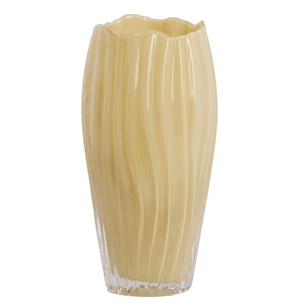 Light en Living Vaas Ø12x25 cm BESALU glas licht groen / geel