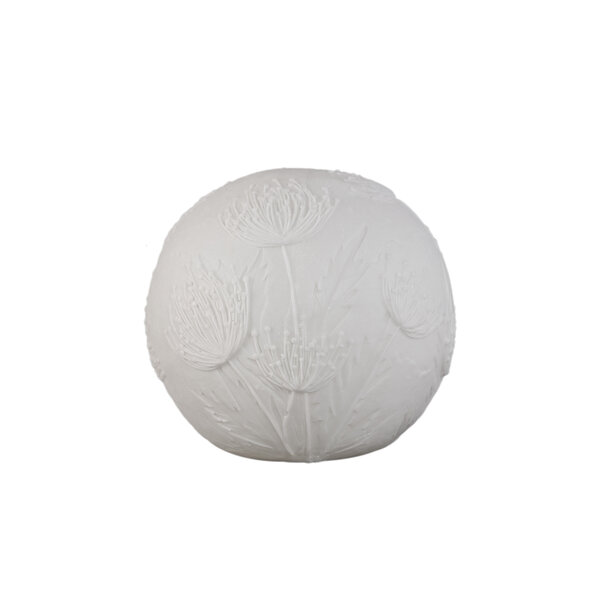 PTMD Hennah witte bloem LED-lampje oplaadbaar rond