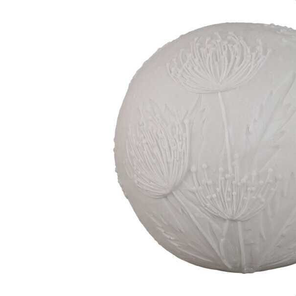 PTMD Hennah witte bloem LED-lampje oplaadbaar rond