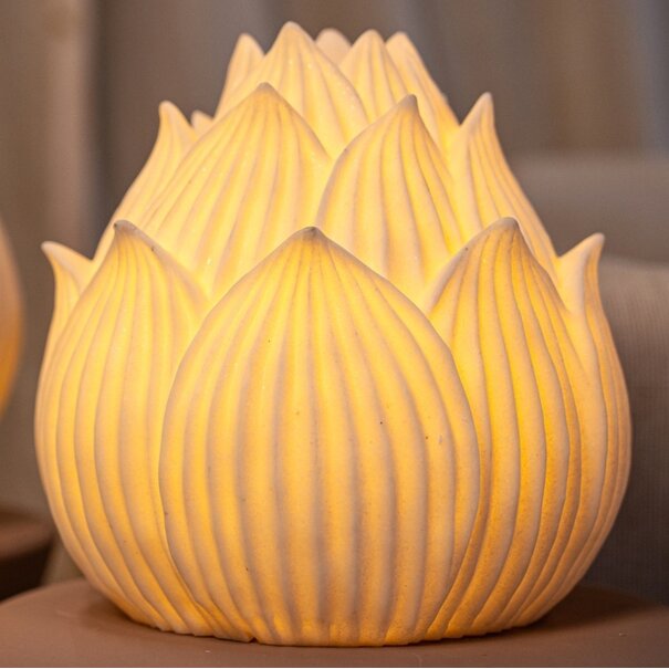 PTMD Aveda Wit Lotus laag LED-lamp oplaadbaar