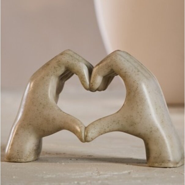 Light en Living Ornament 24,5x9,5x15 cm HANDS taupe  grijs