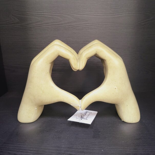 Light en Living Ornament 24,5x9,5x15 cm HANDS taupe  grijs