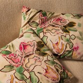 Kussen Ayumi Roze rechthoek katoen abstract