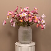 Kunsttak bosje Roze klaproosbundel met knoppen