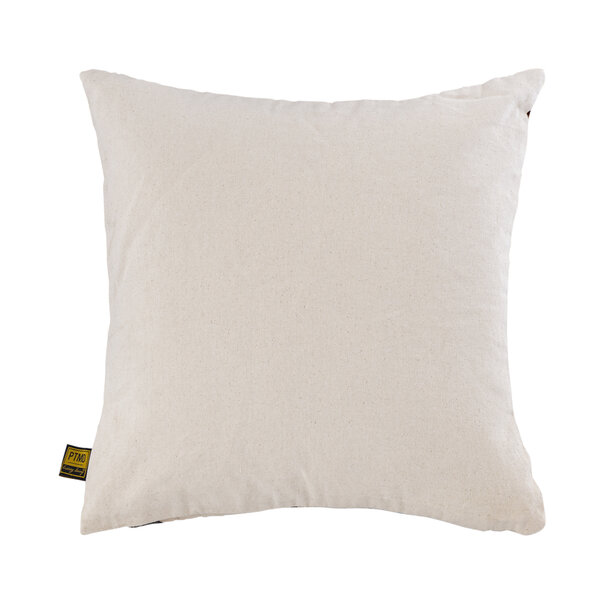 PTMD Kussen Helenor Naturel vierkant met bloemen