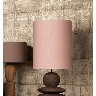 Lampenkap Rivvo Roze katoen linnen rond hoog