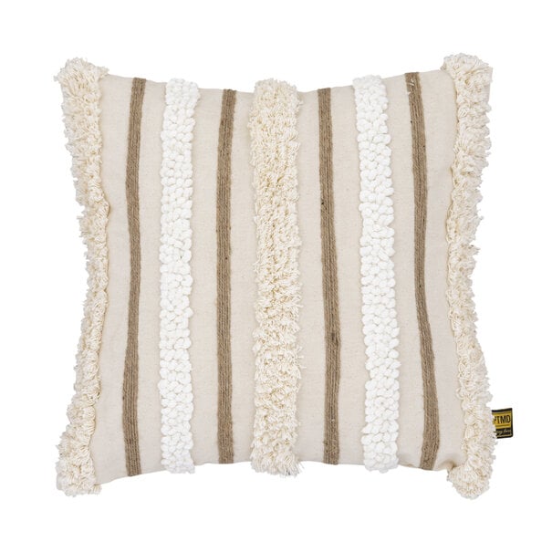 PTMD Kussen Rashel Creme vierkant katoen