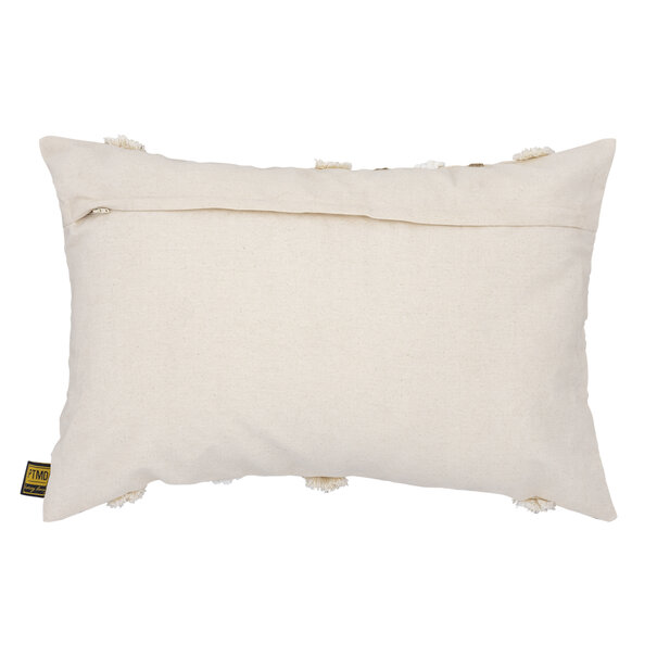 PTMD Kussen Rashel Creme rechthoekig katoen