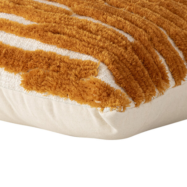 PTMD Kussen Genica Oranje vierkant