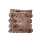 Kussen Divvo Bruin brede rib vierkant