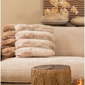 Kussen Divvo Beige brede rib vierkant