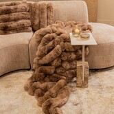 Plaid Divvo Bruin brede rib S