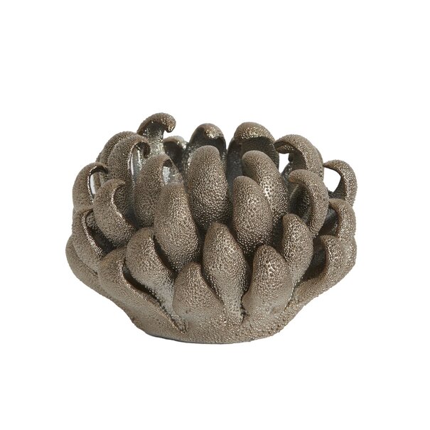 Light en Living Theelicht Ø10,5x7,5 cm SERINA porselein brons