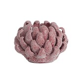 Theelicht Ø10,5x7,5 cm SERINA porselein rood