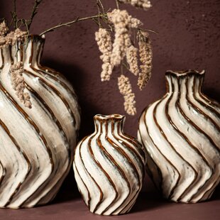 Vaas Marel Wit rond keramiek L