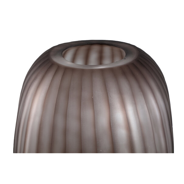 PTMD Vaas Kriste Lichtbruin handgemaakt geribbeld L