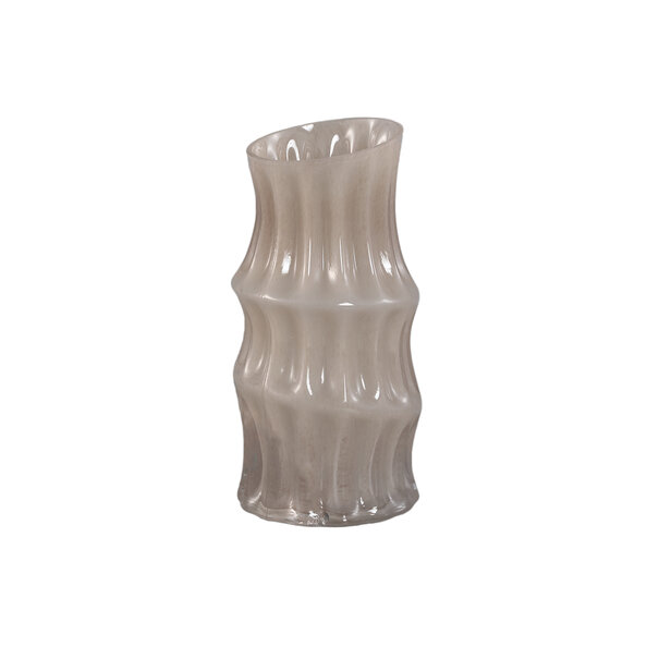 PTMD Vaas Anvi Creme glas hoekig rond M