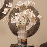 Vaas Anvi Creme glas hoekig rond L