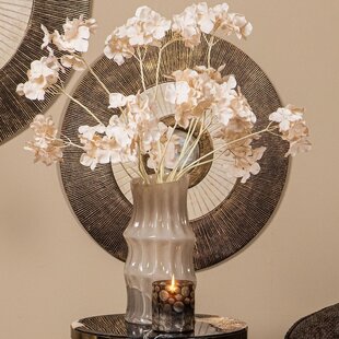 Vaas Anvi Creme glas hoekig rond L