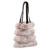 Schoudertas Divvo Beige met brede rib