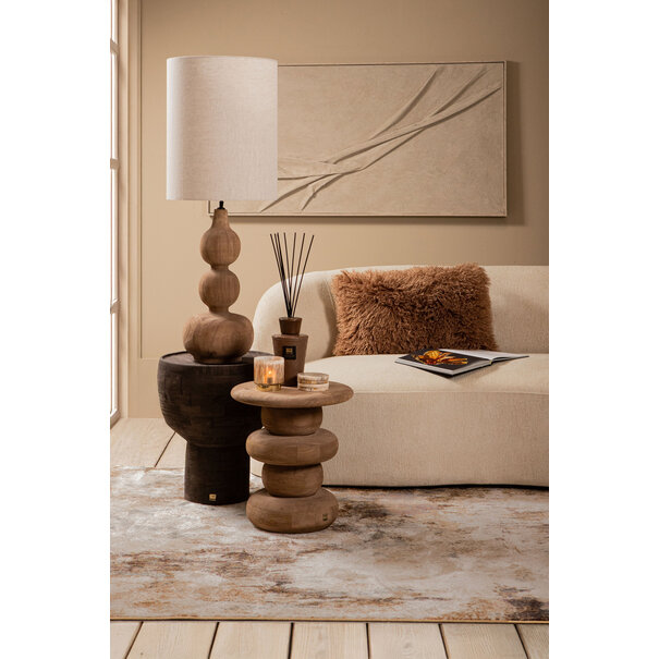 PTMD Kussen Rexx Donkerbruin rechthoekig