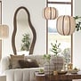 Hanglamp Ø51x48 cm ESMIRIA natural+donkerbruin