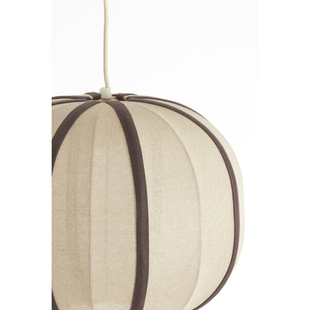 Light en Living Hanglamp Ø40x30 cm ESMIRIA natural+donkerbruin